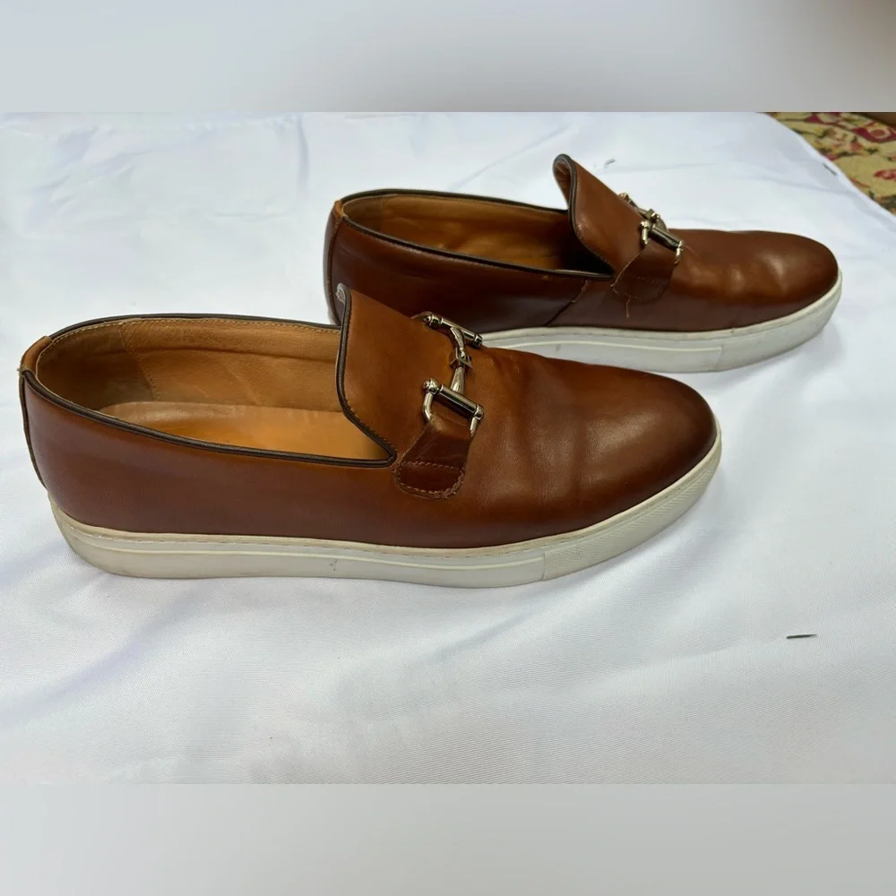 Marc Nolan Men’s‎ Boardwalk Leather Shoes/Sneakers Brown Size 10